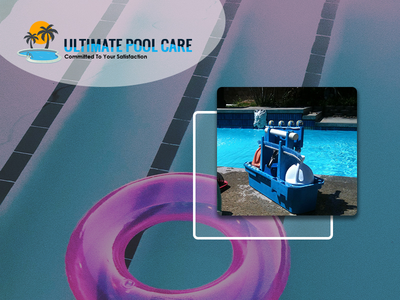 weekly-pool-maintenance-equipment-with-pink-tube-in-an-inground-pool